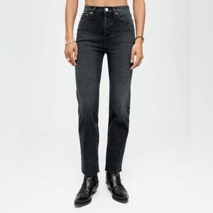 RE/DONE High waisted black jeans